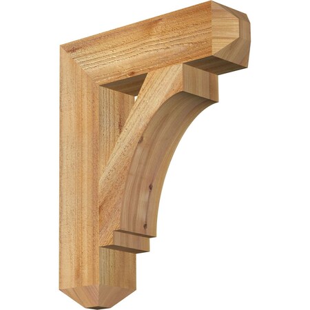 Imperial Craftsman Rough Sawn Bracket, Western Red Cedar, 4"W x 16"D x 20"H
